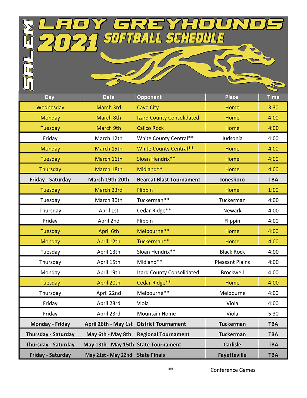 Softball - Salem School District